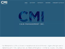 Tablet Screenshot of cainmanagementinc.com